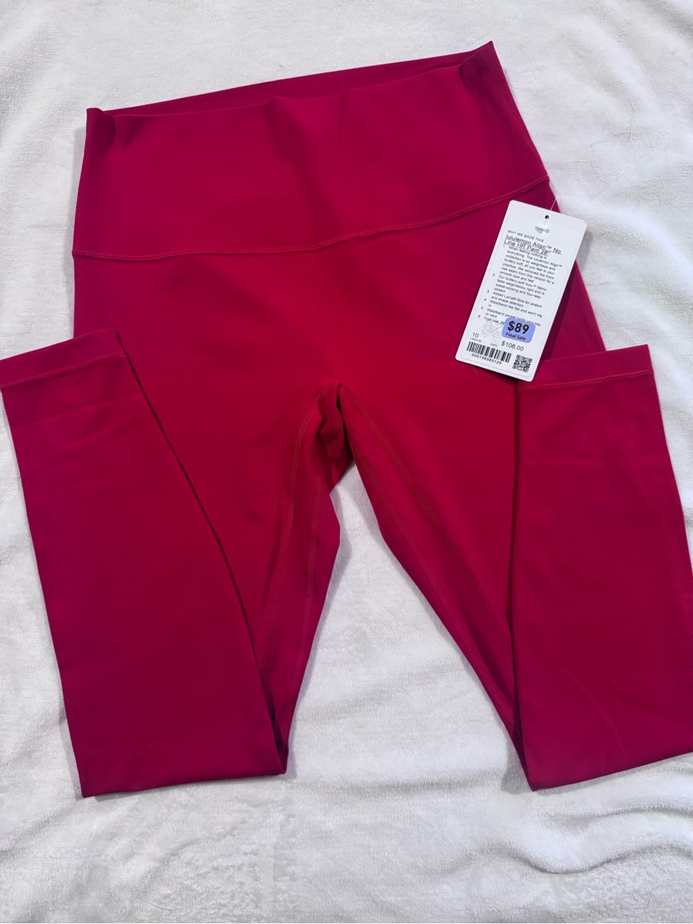 Lululemon No Line Align 28” Oxford Red